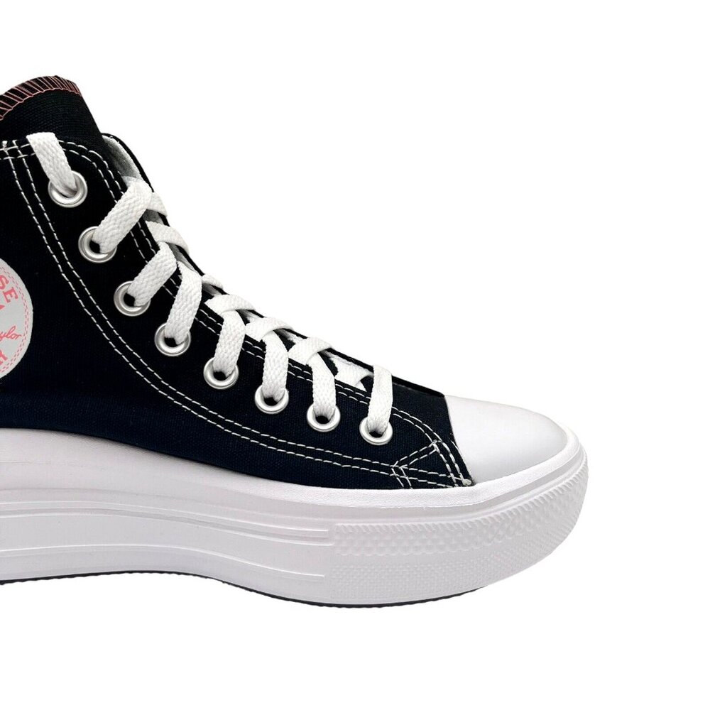 Converse Chuck Taylor All Star Move Youth Girls Platform Sneakers Size 6 Black - Picture 4 of 16